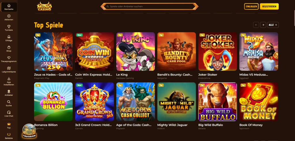 mino casino giochi
